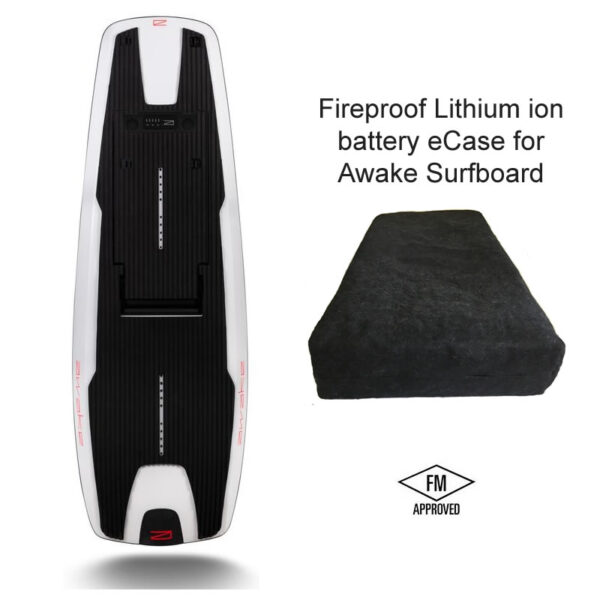 Awake surfboard fireproof battery case